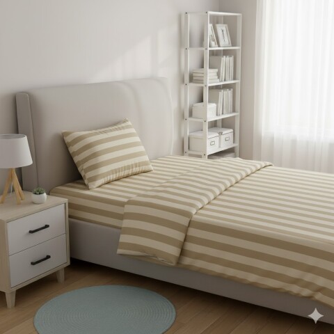 Juego de Sábanas Plaza y Media SAB-MICRO BEIGE TAUPE (3 Piezas) – 100×190 + 2 Fundas 50×70 | Suavidad, Diseño y Confort Juego de Sábanas Plaza y Media SAB-MICRO BEIGE TAUPE (3 Piezas) – 100×190 + 2 Fundas 50×70 | Suavidad, Diseño y Confort