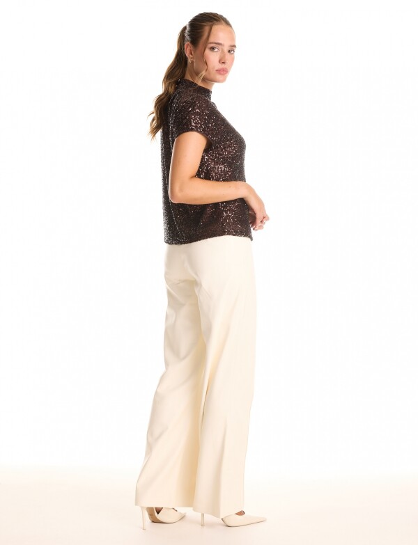 Blusa Noche Lentejue MARRON