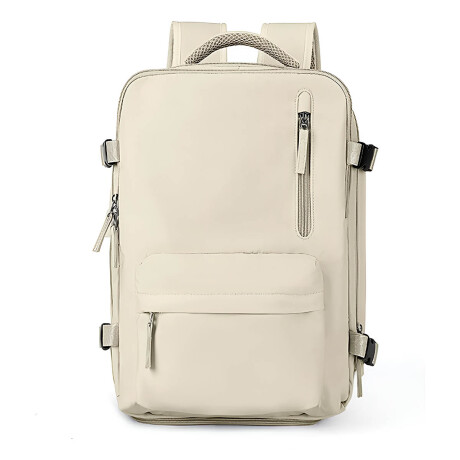 Mochila Viaje Carry On Impermeable Laptop Ejecutiva Beige
