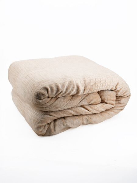 MANTA SHERPA LISA 2 PLAZAS BEIGE (V)