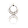 Dije aro ruso doble- Plata 925 - Sin piedra-CP4618 sinpiedra