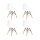 Silla De Comedor Eames Pack 4 Unidades Varios Colores Lumax Blanco