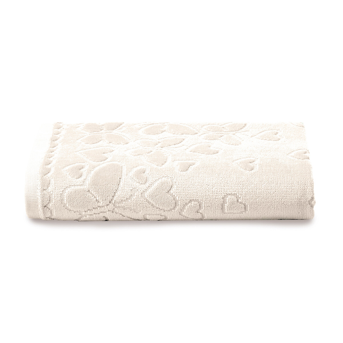 Toalla Mano Dohler Jacquard Romance 50 x 80 cm 100% Algodón - BEIGE 