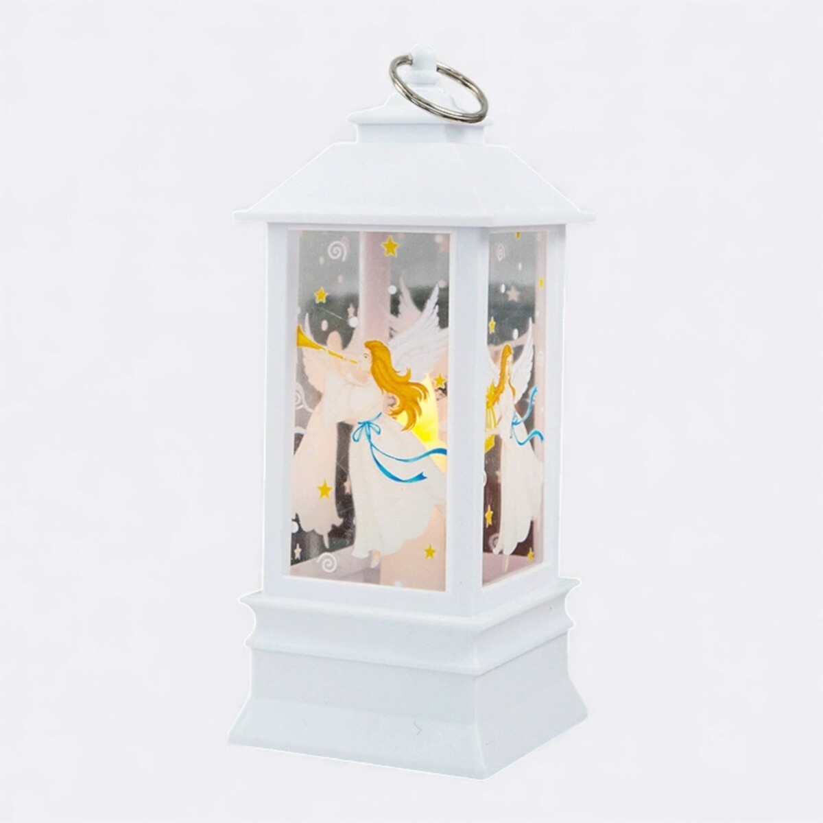 Farol Navideño Grande - Blanco Ángel 