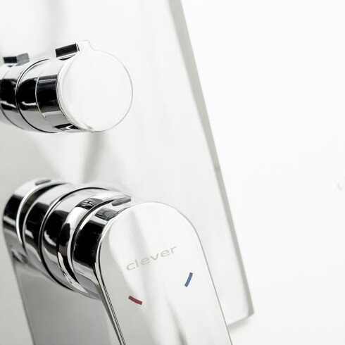 Griferia De Ducha Empotrar Linea Agora Xtreme Clever Con Transferencia Cromada 000