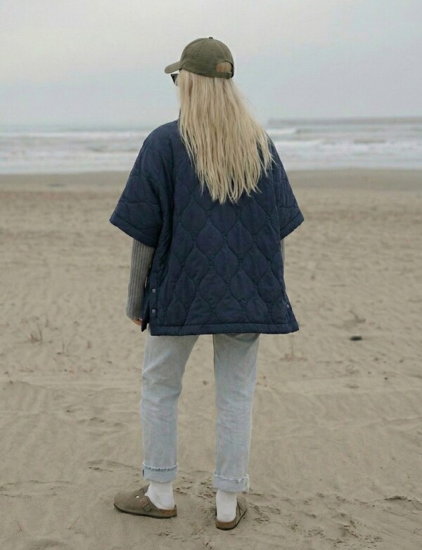 Poncho Capitoneado AZUL