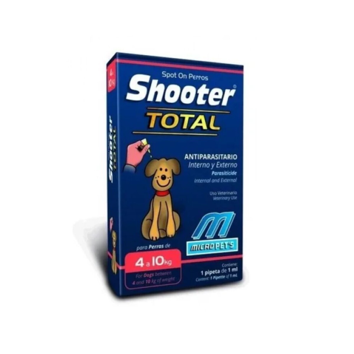 Pipeta Shooter Total Perros 4 a 10 Kg 