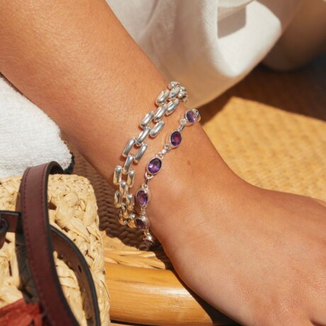 Pulsera Panther 3 hileras XL - Plata 925 Pulsera Panther 3 hileras XL - Plata 925