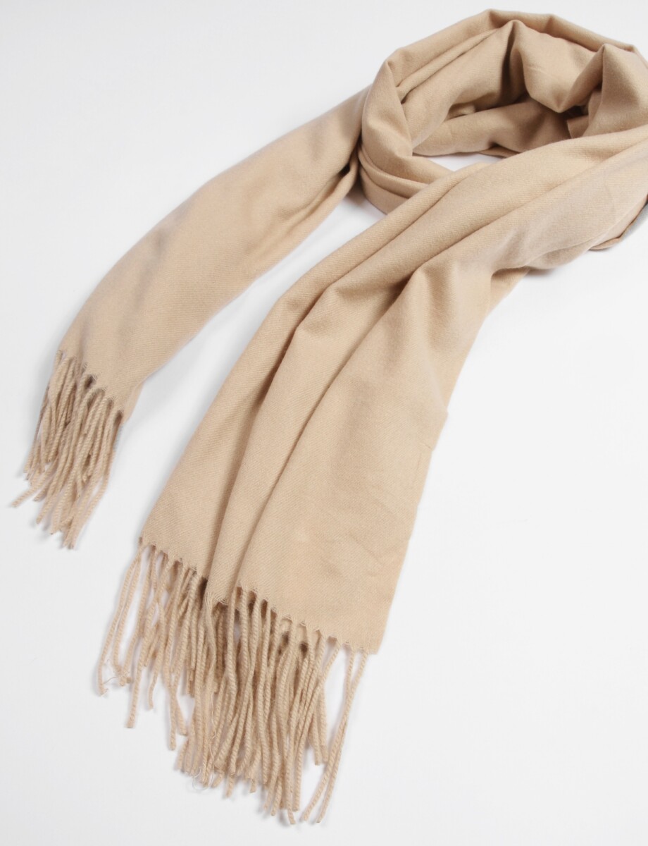 Pashmina flecos - beige claro 