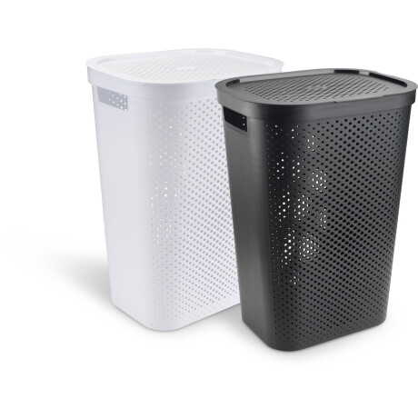 Cesta Para Ropa Infinity Plastico Blanco