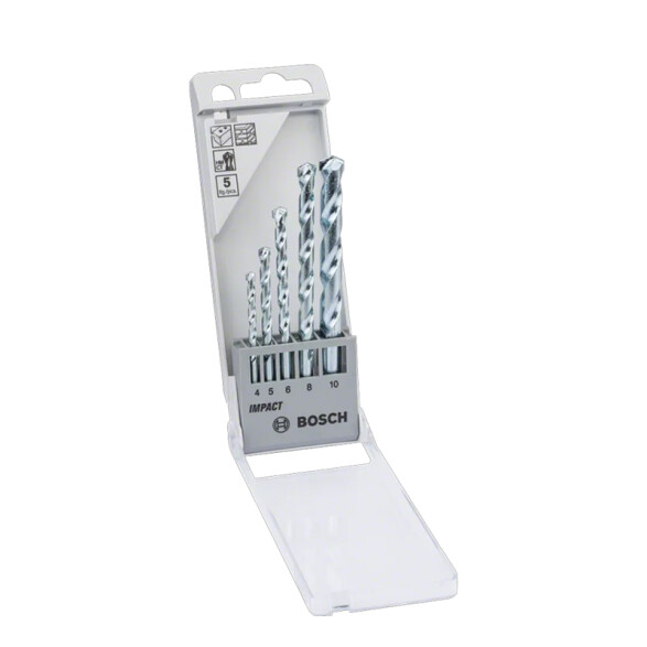 Juego de mechas CYL-1 Ø4 Ø5 Ø6 Ø8 Ø10 Impact Bosch BS8012