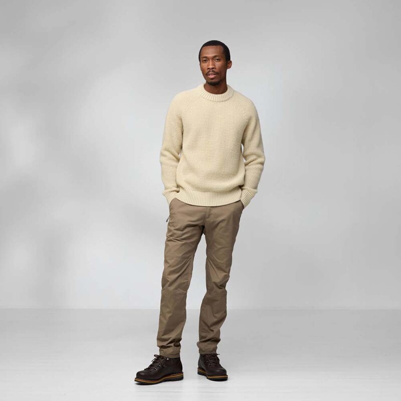 Polo Fjallraven Ovik Waffle Knit M Hombre Navy
