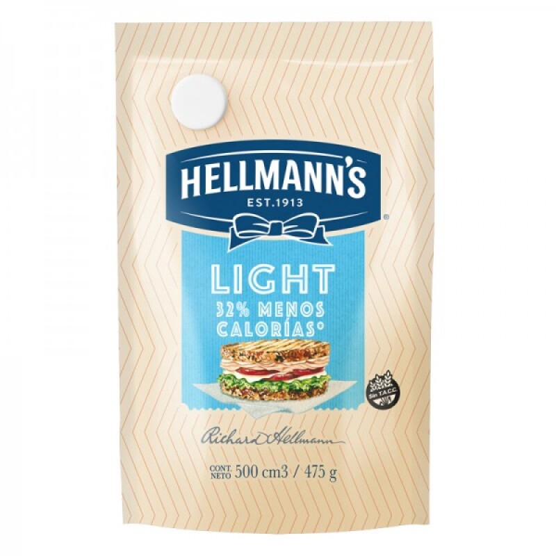 MAYONESA HELLMANNS LIGHT 500G Mayonesa Hellmanns Light 500g