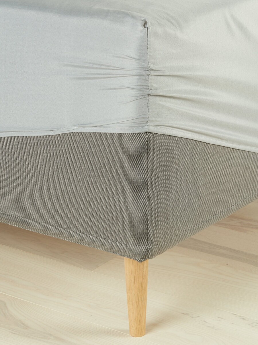 Sábana ajustable micro MIRIAM 90x200x25 gris 