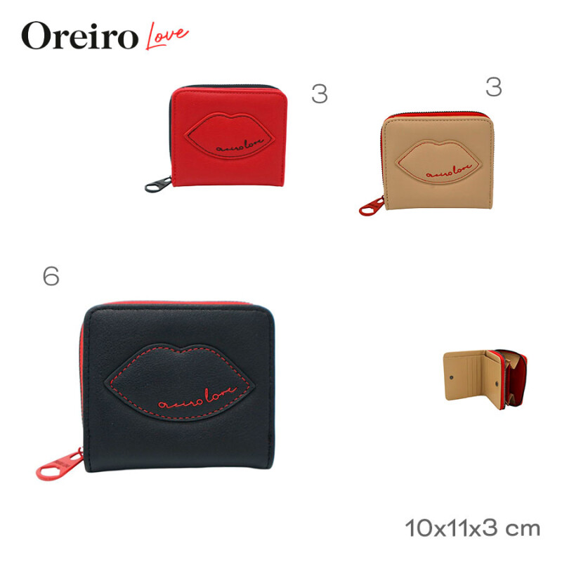 Billetera Las Oreiro Love Negro