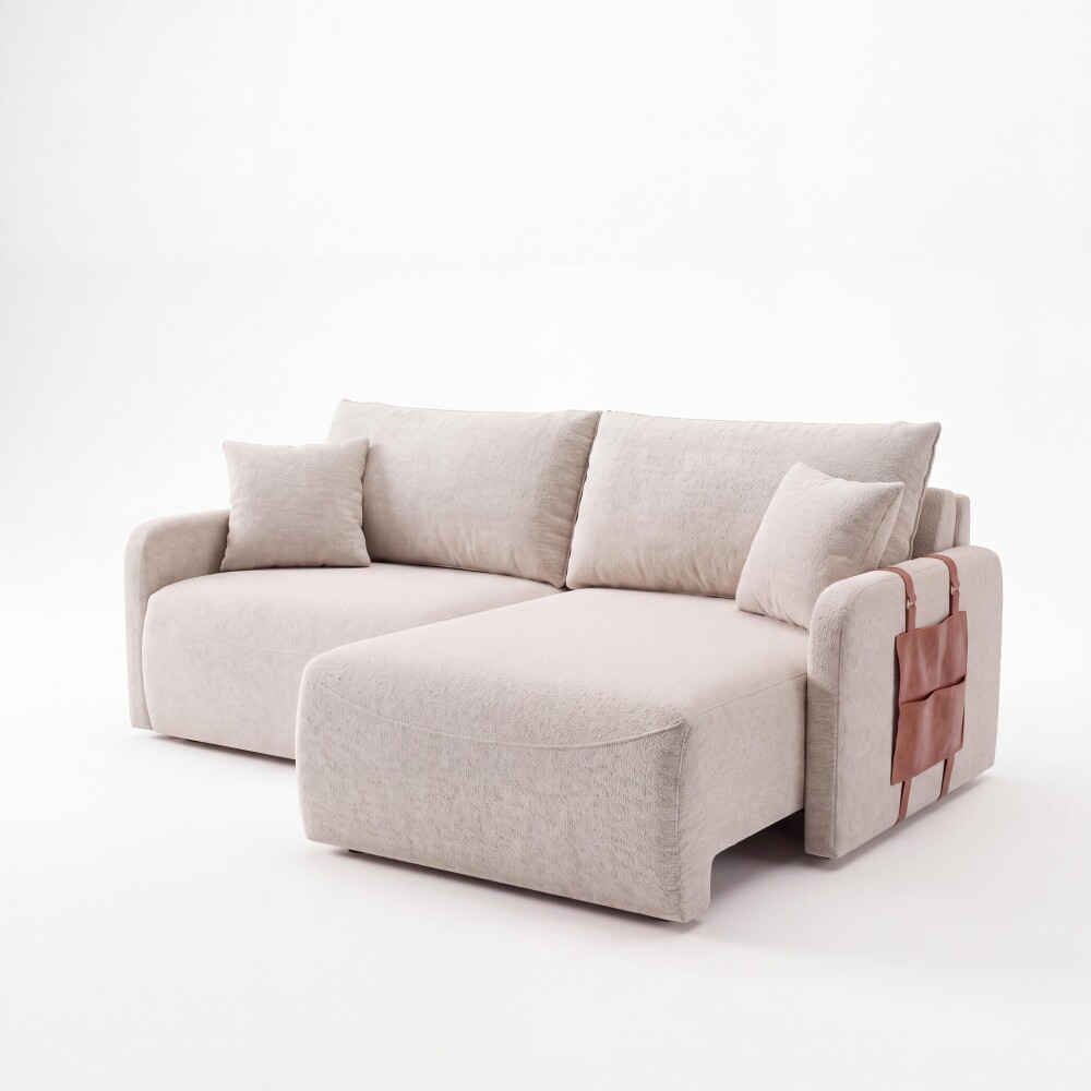 SILLÓN SOFÁ LIVING 2 CUERPOS RETRACTIL AJUSTABLE EXTENSIBLE BEIGE