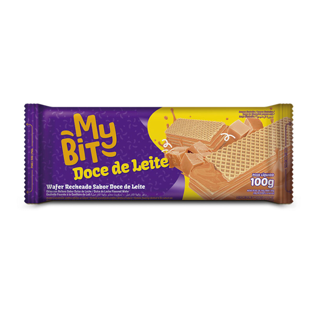 Waffle MYBIT 100grs - Dulce de leche 