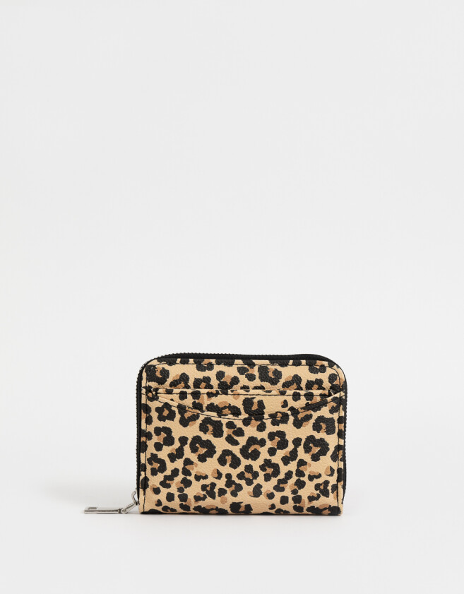 Billetera Flores Billetera Con Bolsillo - Estampado Animal Print