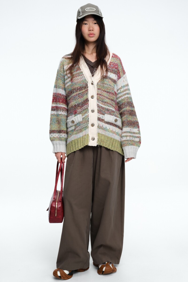 SACO TEJIDO Verde Oliva