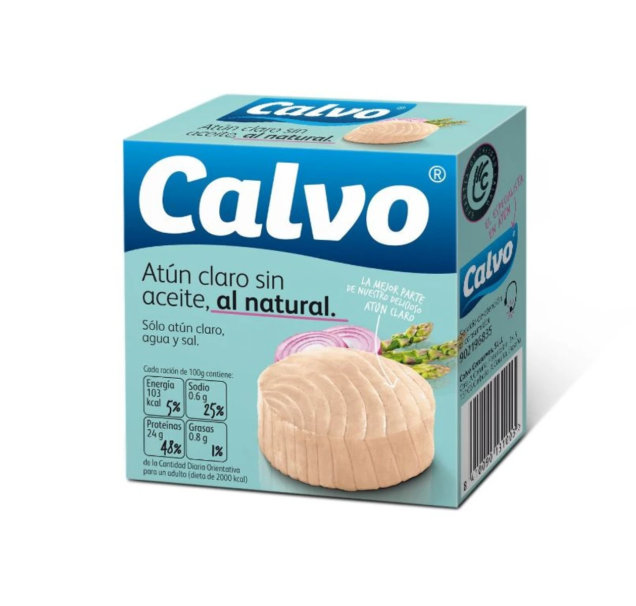ATUN CALVO AL NATURAL CALVO LATA 80 GR 