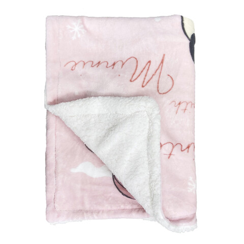 Frazada Corderito Flannel para Bebés 75 X 100 cm MINNIE