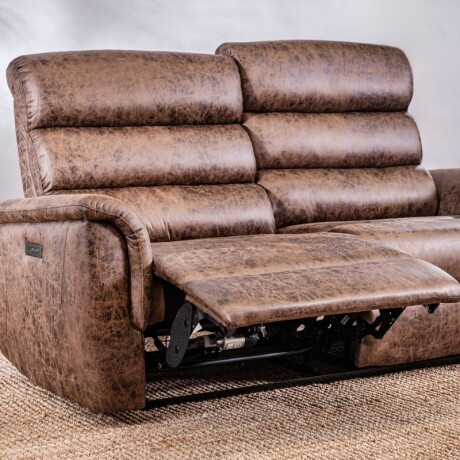 Sillón Reclinable 3 Cuerpos Benson Chocolate