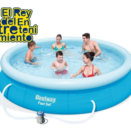 Piscina Bestway Gomón 5377 Lts C/ Bomba + Regalos! Azul