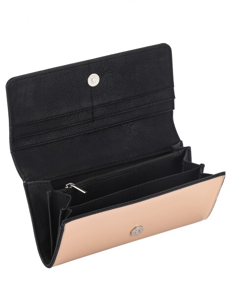 Monedero Vallarta Charol Beige