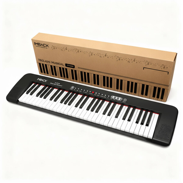 Organo Musical Teclado Piano Instrumento 61 Teclas Micrófono 200 Tonos Y Ritmos Con Microfono Imback Organo Musical Teclado Piano Instrumento 61 Teclas Micrófono 200 Tonos Y Ritmos Con Microfono Imback