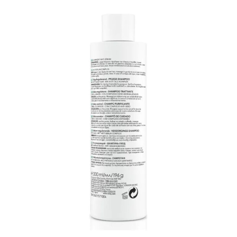 Shampoo Vichy Dercos Sebo Corrector 200 ml Shampoo Vichy Dercos Sebo Corrector 200 ml