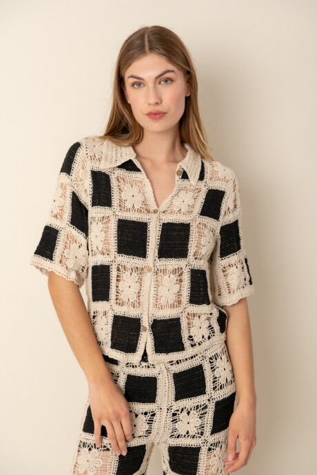 Camisa crochet Camisa crochet
