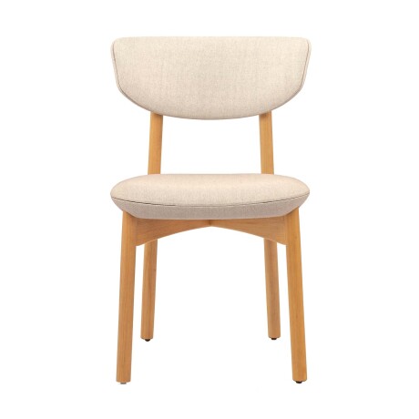 SILLA DE COMEDOR MADERA NATURAL-BEIGE CHIARA