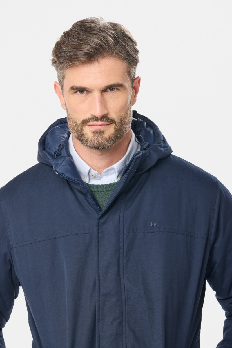CAMPERA REVERSIBLE CAPITONEADA - Azul 