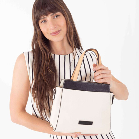 Cartera Los Angeles Crudo Negro y Nuez