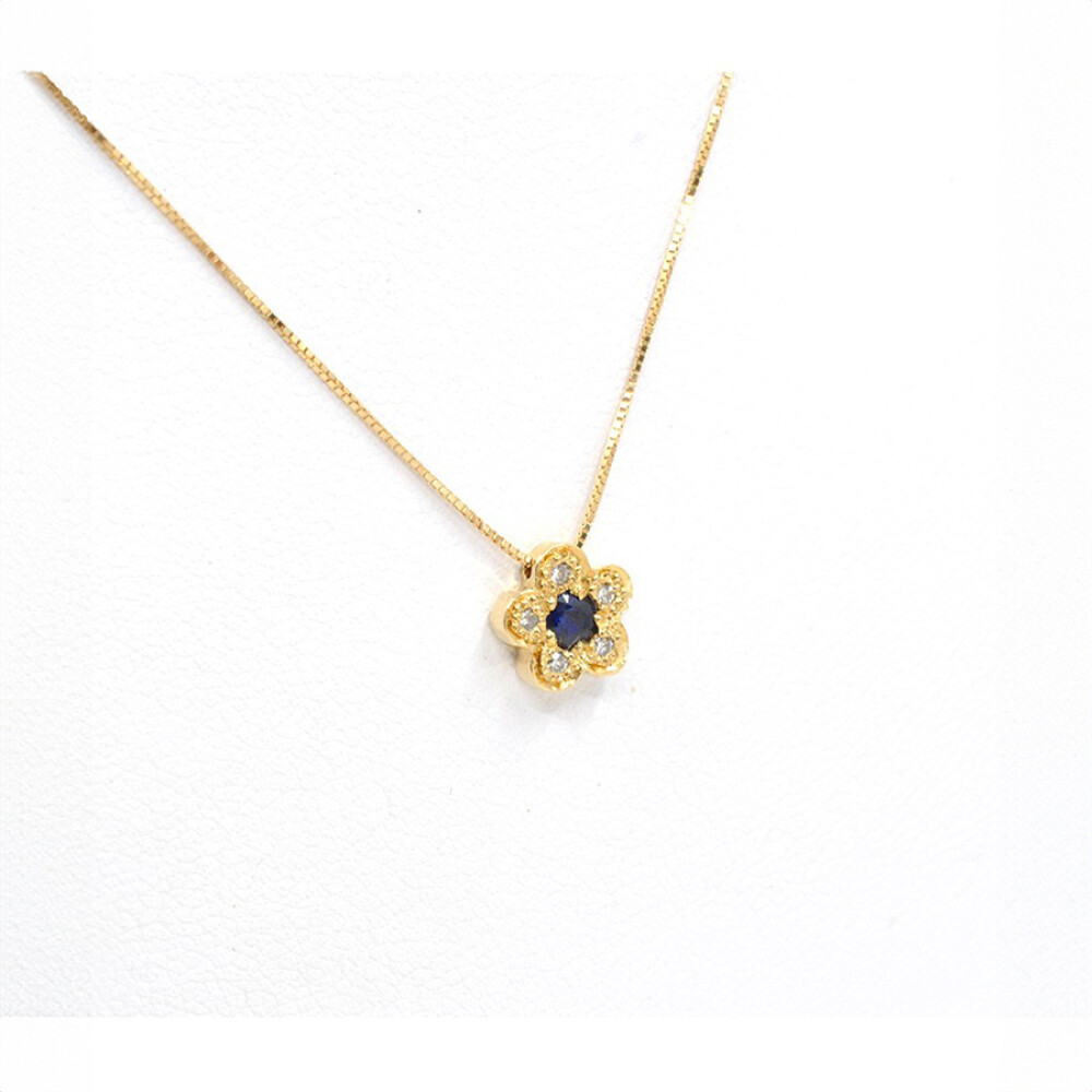 Dije en Oro 18 K, Brillantes Y Zafiros, Con Cadena Dije en Oro 18 K, Brillantes Y Zafiros, Con Cadena