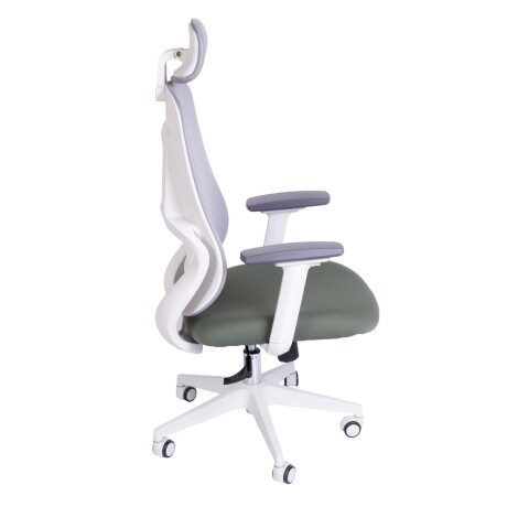 SILLA DE OFICINA MALLA BLANCO DAMASCO