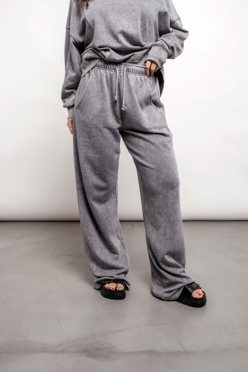 Pantalón Flora Gris oscuro