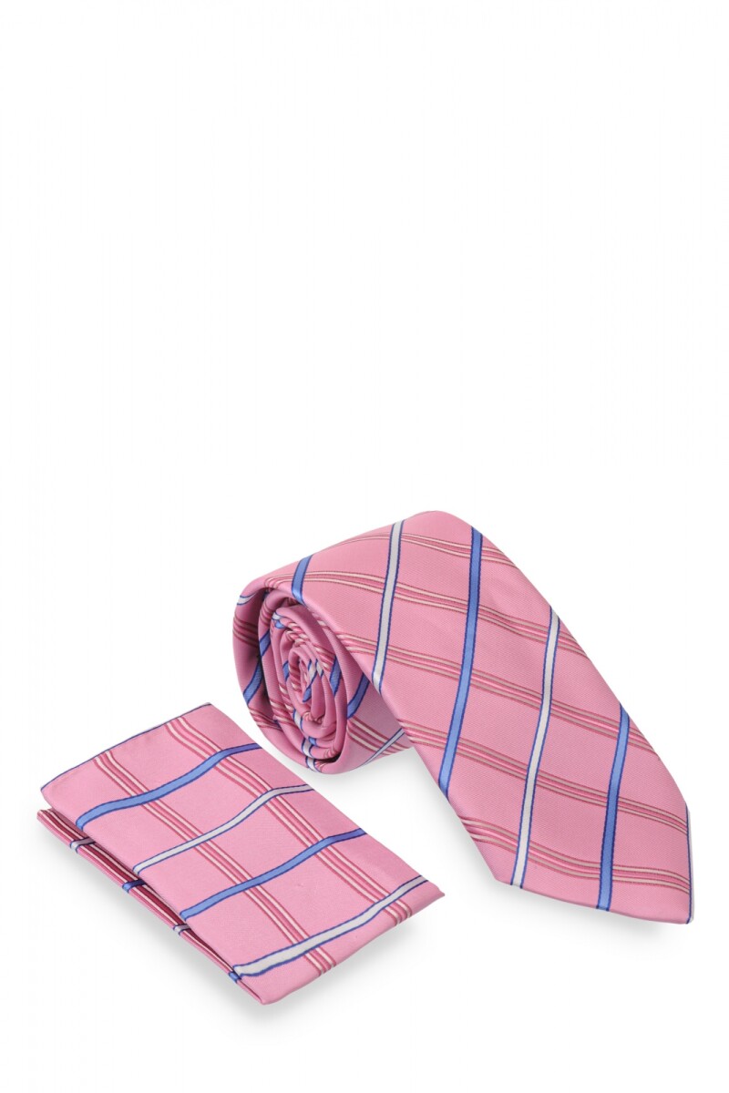 Corbata con pañuelo 8 cm - PINCK 