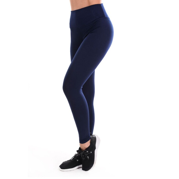 CALZA LYCRA Y POLIAMIDA AZUL