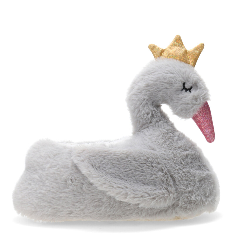 Pantuflas de Niña MINI Miss Carol cisne Gris