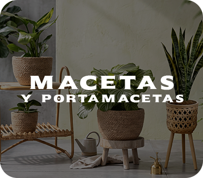 MACETAS Y PORTAMACETAS