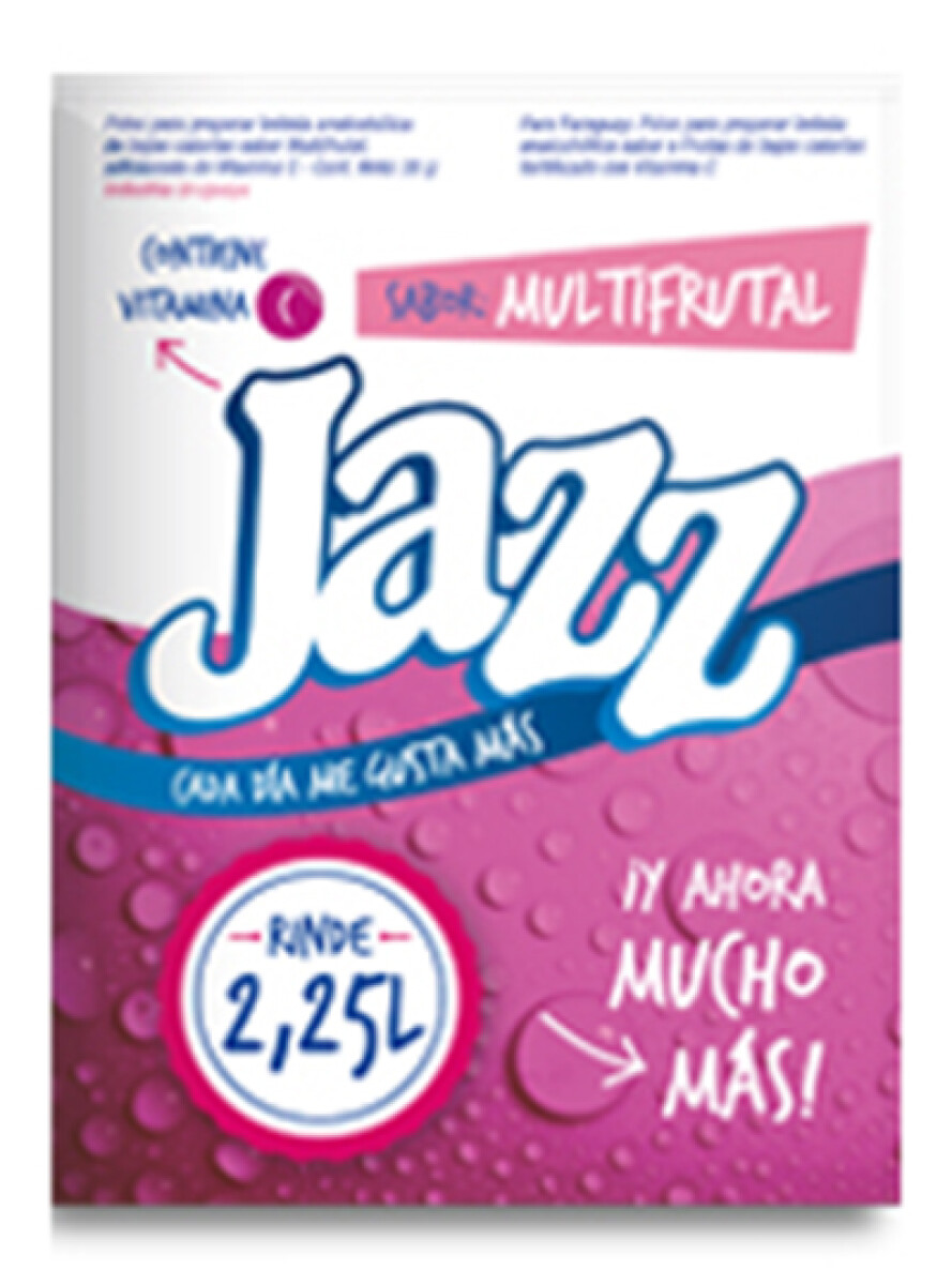 REFRESCO EN POLVO JAZZ MULTIFRUTAL 2.25 LT 