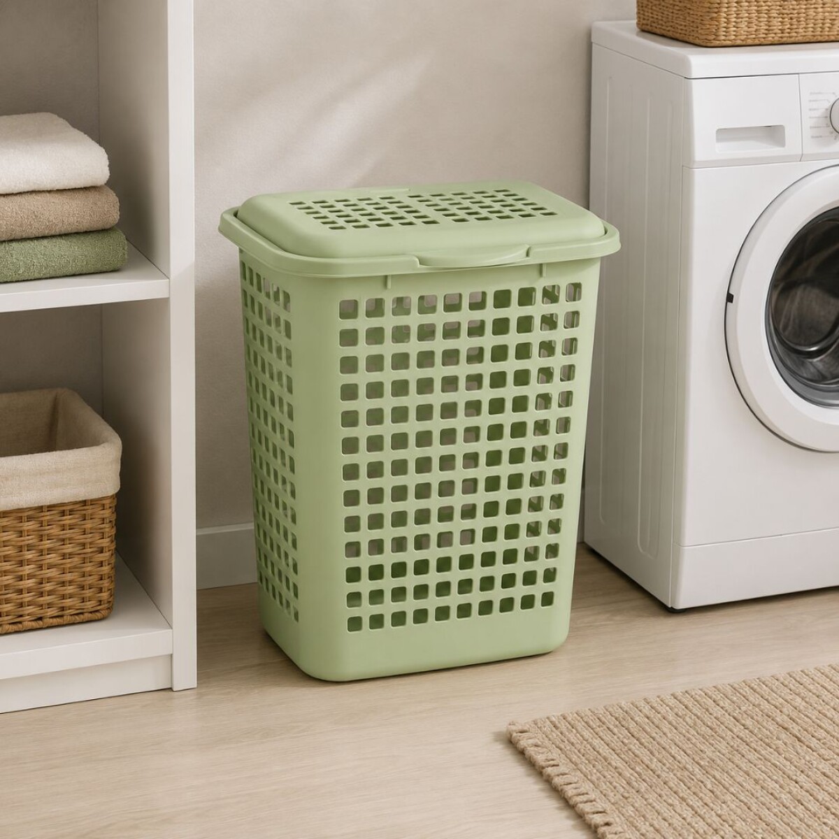 Cesto rectangular para ropa - Rishioto (30 L) 