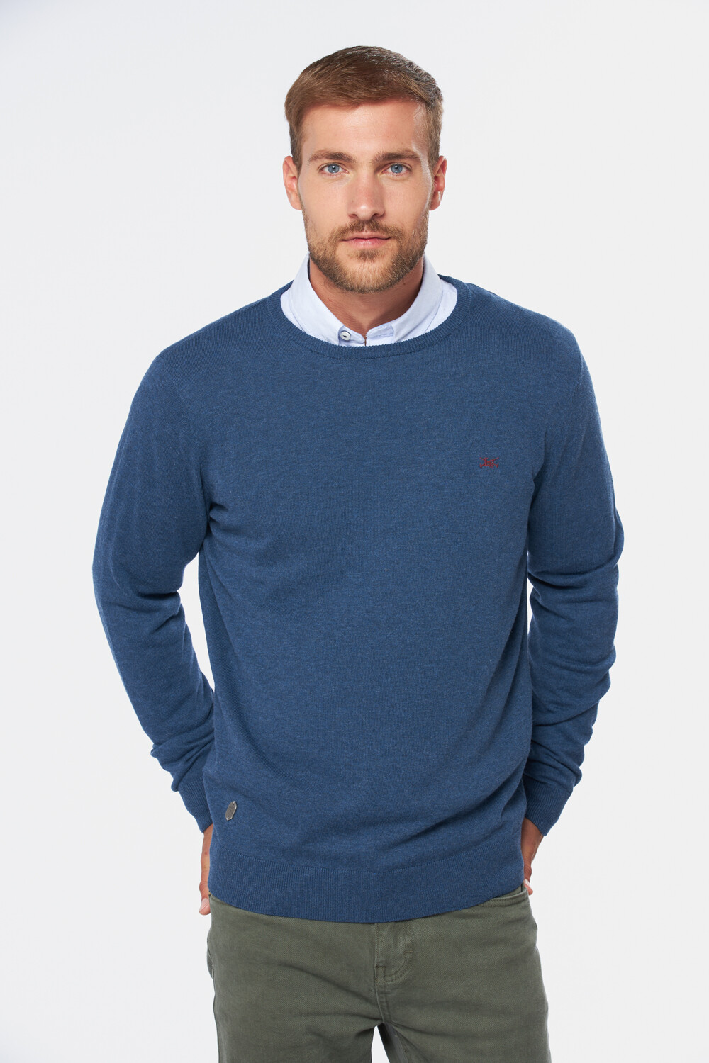 BUZO CUELLO BASE Azul