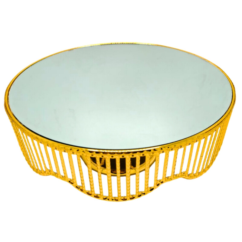 Soporte De Torta Dorado de 30x12cm Soporte De Torta Dorado de 30x12cm