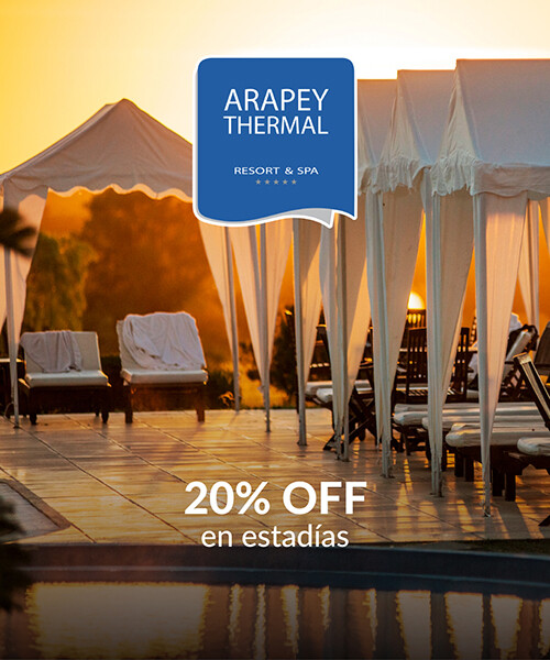 Beneficio Arapey Thermal 20%Off. sisivip.com.uy