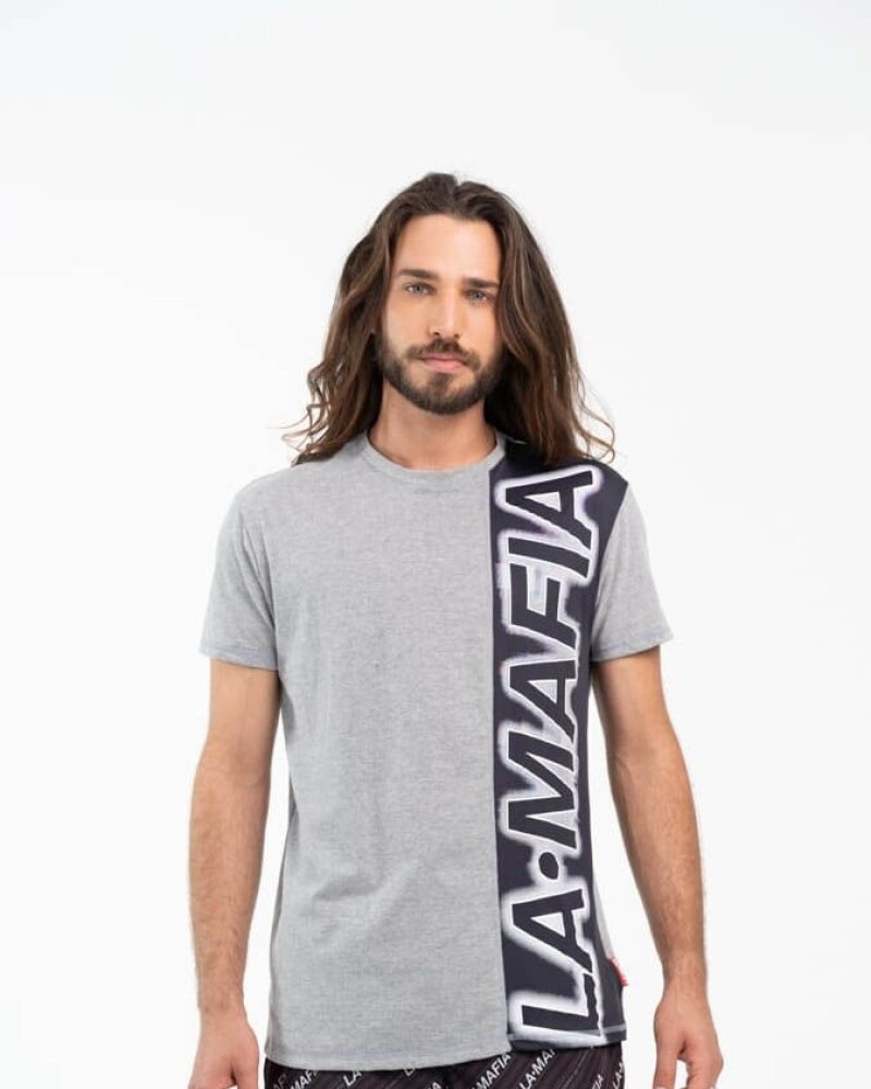 Remera Futura La Mafia Gris U