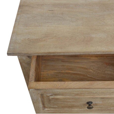 CONSOLA MADERA-DE-MANGO NATURAL-BEIGE LINO NATURAL