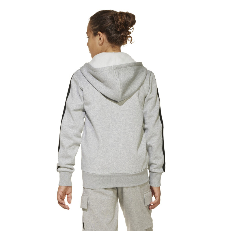 Campera Infantil Adidas Essentials JRS Gris - Negro