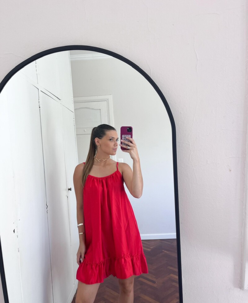 Vestido Mery rojo